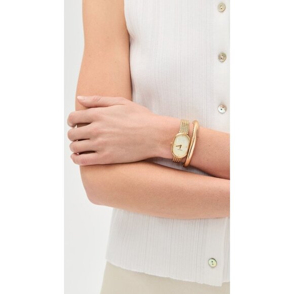 Breda Jane Watch in Gold White New with Box Womens Pearl - Picture 5 of 16